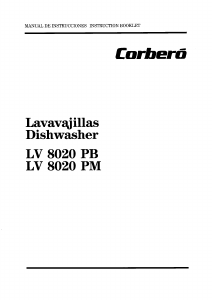 Handleiding Corberó LV 8020PM Vaatwasser
