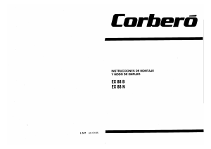 Manual de uso Corberó EX88B Campana extractora