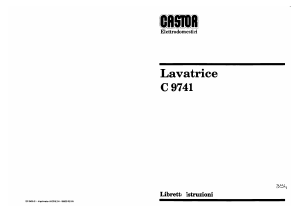 Manuale Castor C 9741 Lavatrice