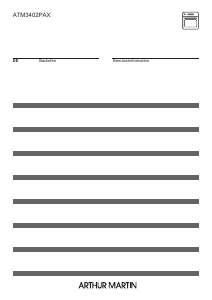 Bedienungsanleitung Arthur Martin ATM3402PAX Backofen