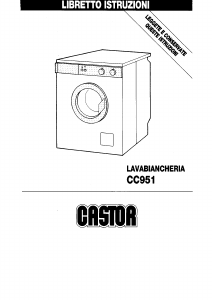 Manuale Castor CC 951 Lavatrice