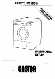 Manuale Castor CX 342 Lavatrice