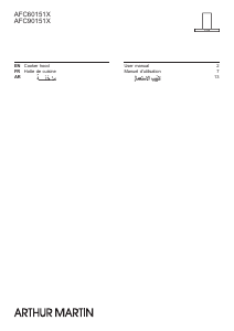 Mode d’emploi Arthur Martin AFC90151X Hotte aspirante