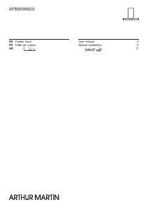 Mode d’emploi Arthur Martin AFB90566DX Hotte aspirante