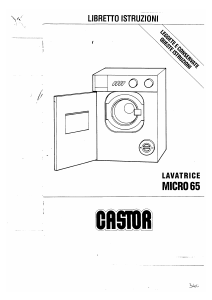 Manuale Castor MICRO 65 Lavatrice