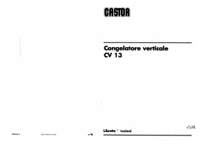 Manuale Castor CV 13 Congelatore