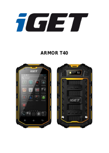 Vadovas iGet Armor T40 Mobilusis telefonas