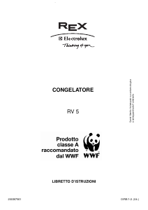 Manuale Electrolux-Rex RV5 Congelatore