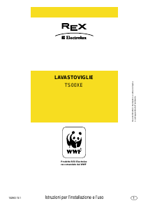 Manuale Electrolux-Rex TS00XE Lavastoviglie