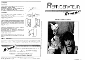Mode d’emploi Brandt HR234.0 Réfrigérateur