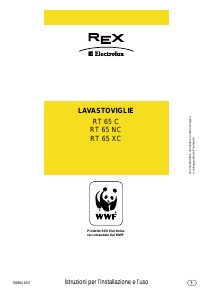 Manuale Electrolux-Rex RT65XC Lavastoviglie