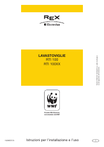 Manuale Electrolux-Rex RTI100 Lavastoviglie