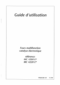 Mode d’emploi Brandt M4100EN Four