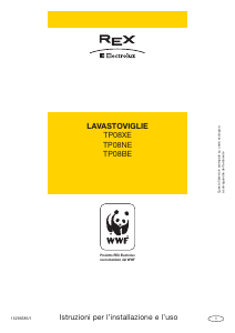 Manuale Electrolux-Rex TP08XE Lavastoviglie