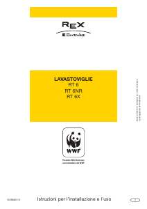 Manuale Electrolux-Rex RT6NR Lavastoviglie