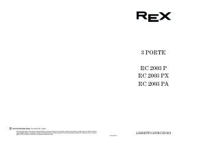 Manuale Electrolux-Rex RC2003PA Frigorifero-congelatore