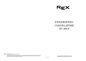 Manuale Electrolux-Rex RC200F Frigorifero-congelatore