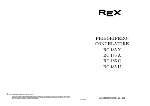 Manuale Electrolux-Rex RC185X Frigorifero-congelatore
