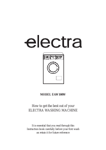 Handleiding Electra EAW100W Wasmachine