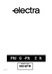 Manual Electra EBD800 Fridge-Freezer