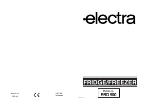 Manual Electra EBD900 Fridge-Freezer