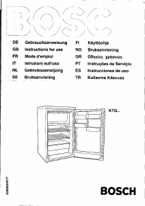 Manual Bosch KTG1440 Refrigerator