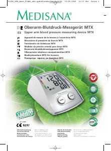 Manual Medisana MTX Blood Pressure Monitor