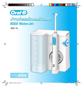 Mode d’emploi Oral-B ProfessionalCare 6500 WaterJet Hydropulseur