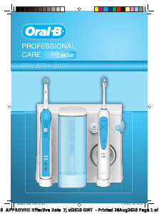 Manual Oral-B ProfessionalCare OxyJet+ 3000 Flosser