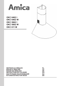 Manual Amica OKC 6462 W Cooker Hood