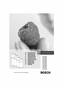 Bedienungsanleitung Bosch KSV33660 Kühl-gefrierkombination