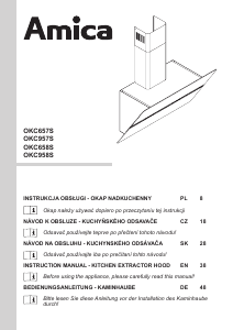 Instrukcja Amica OKC 658 S Okap kuchenny