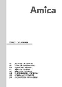 Manual Amica KS 15404 W Frigider