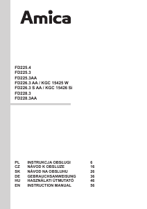 Manual Amica FD226.3SAA Fridge-Freezer