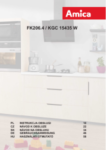 Manuál Amica KGC 15435 W Lednice s mrazákem