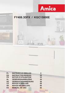 Manual Amica FY408.3DFX Fridge-Freezer