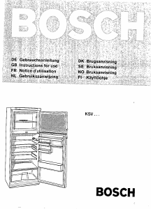 Bedienungsanleitung Bosch KSV2905EU Kühl-gefrierkombination