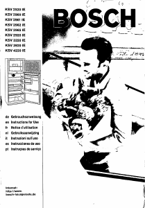 Manual de uso Bosch KSV2520IE Frigorífico combinado