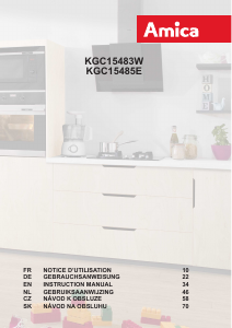 Mode d’emploi Amica KGC 15483 W Réfrigérateur combiné