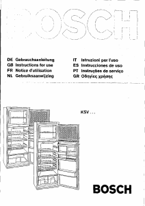 Εγχειρίδιο Bosch KSV2505IE Ψυγειοκαταψύκτης