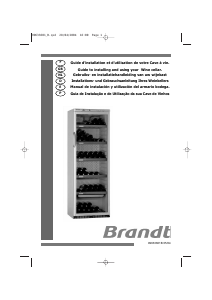 Bedienungsanleitung Brandt CZ1701 Weinklimaschrank