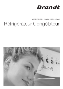 Mode d’emploi Brandt D2720X Réfrigérateur combiné