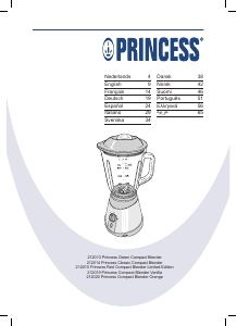 Manual de uso Princess 212014 Classic Compact Batidora