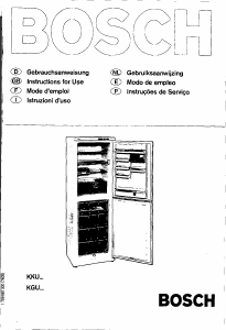 Manual Bosch KKU7001 Fridge-Freezer