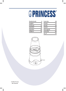 Εγχειρίδιο Princess 212065 Mini Μπλέντερ