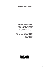 Manuale Castor CFC 28 S Frigorifero-congelatore