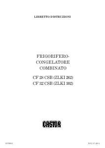 Manuale Castor CFC 28 SB Frigorifero-congelatore