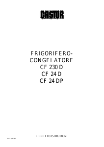 Manuale Castor CF 230 D Frigorifero-congelatore