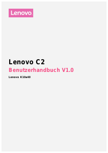 Bedienungsanleitung Lenovo K10a40 C2 Handy