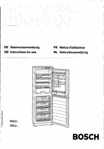 Bedienungsanleitung Bosch KKU3301TR Kühl-gefrierkombination